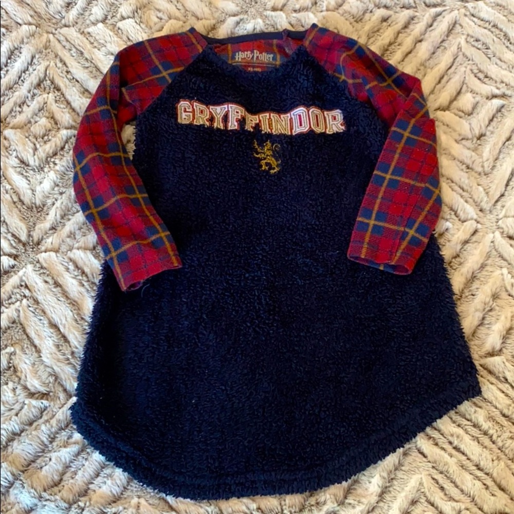 Harry Potter Gryffindor girls nightgown flannel